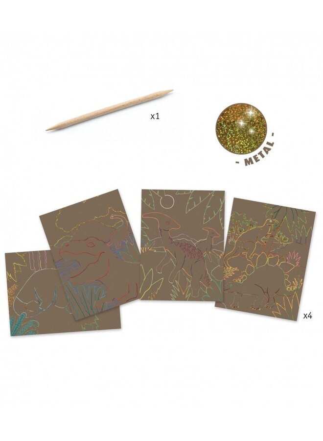 Djeco - Krasfolie - Dinosaurus