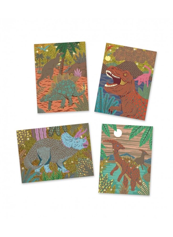 Djeco - Krasfolie - Dinosaurus