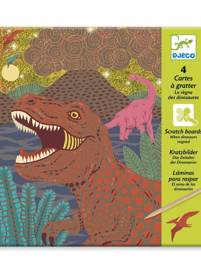 Djeco - Krasfolie - Dinosaurus