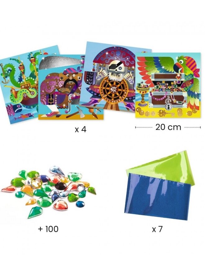 Djeco - Metaal en steentjes - Piraten