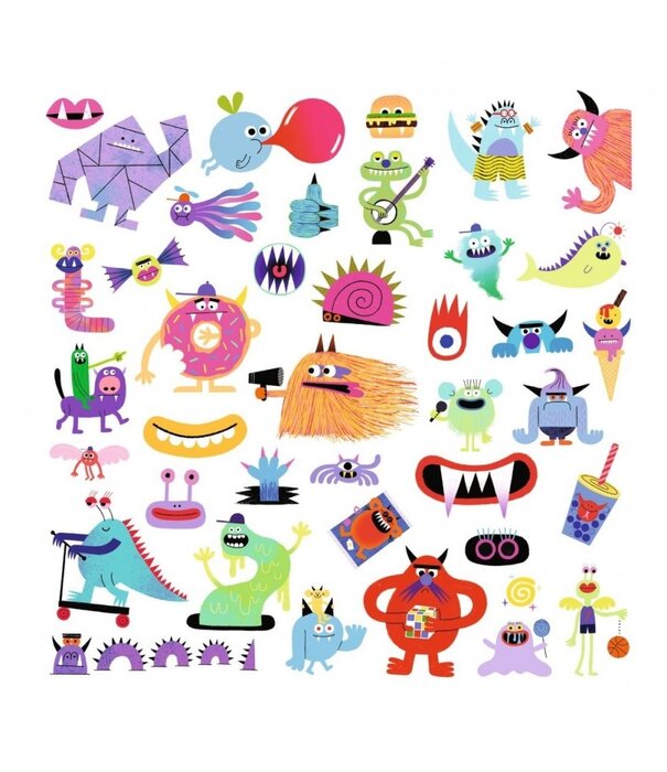 Djeco Djeco - Stickers - Monsters