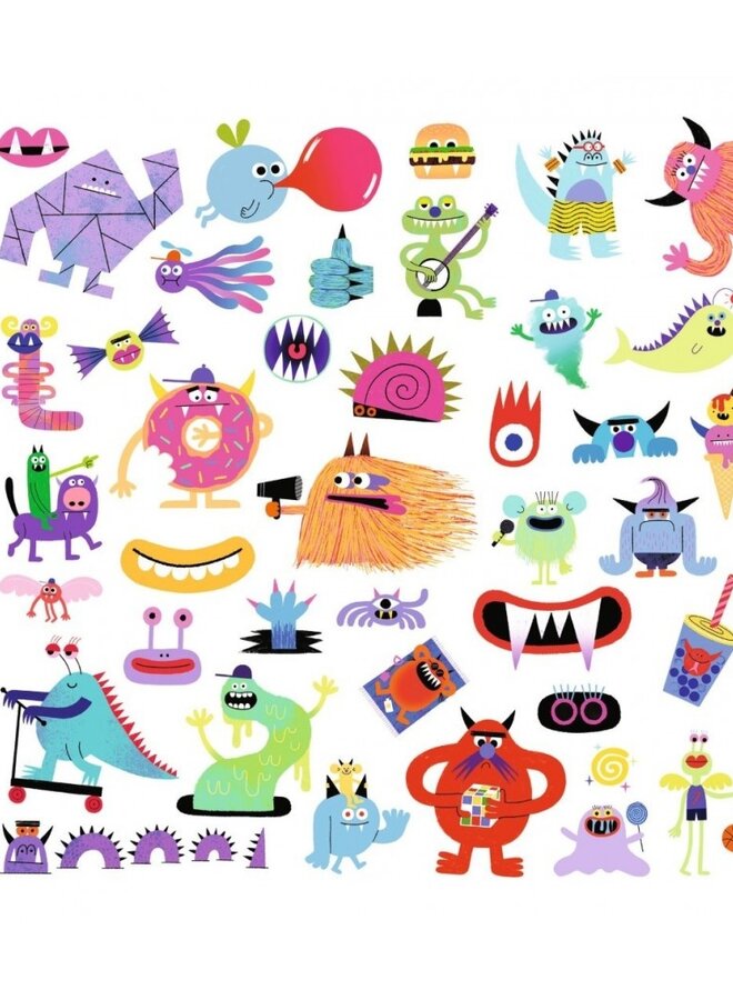 Djeco - Stickers - Monsters