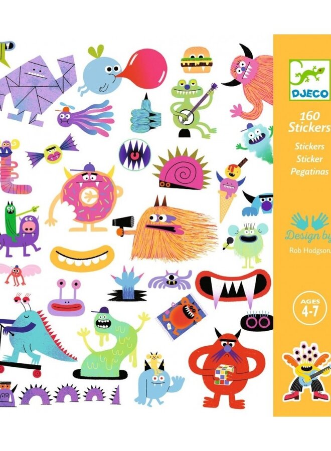 Djeco - Stickers - Monsters