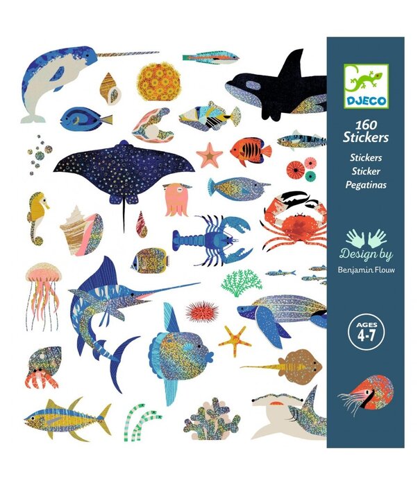 Djeco Djeco - metallic stickers - Ocean