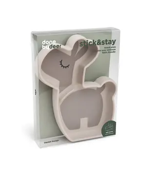 Done by Deer - Sillicone Stick&Stay snack plate Lalee