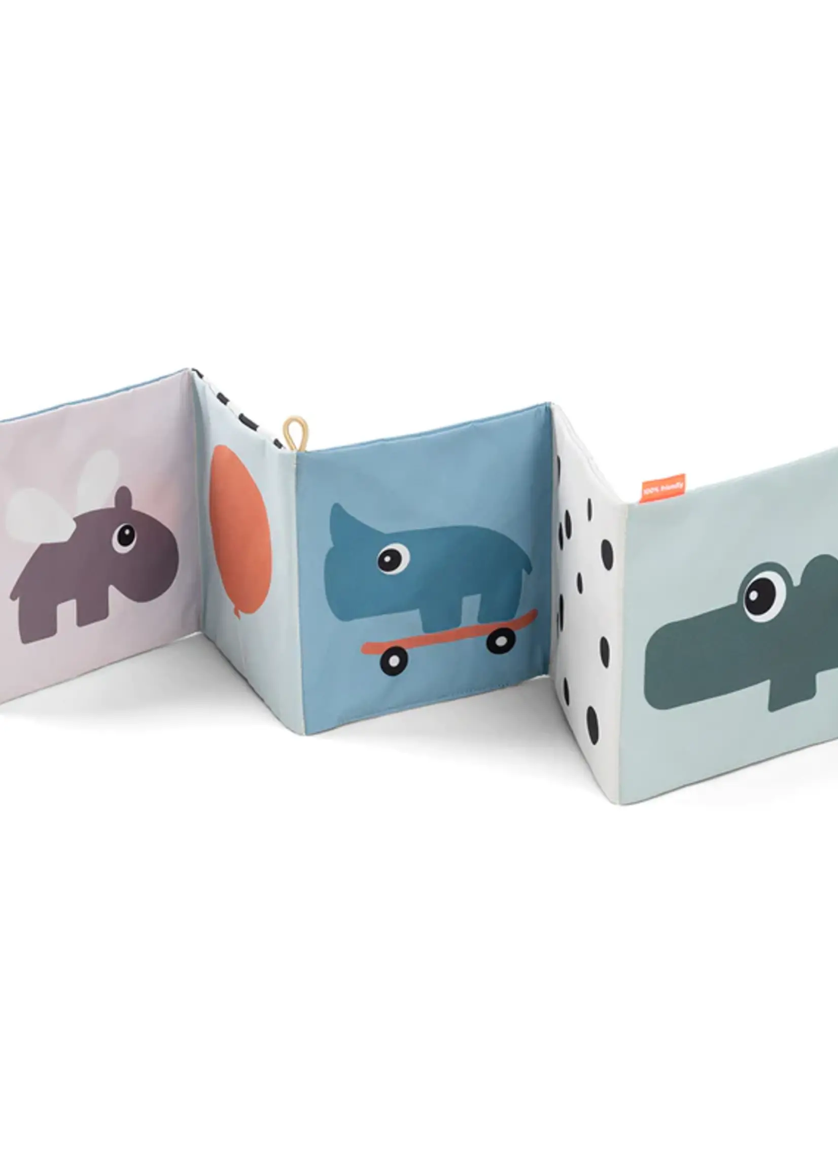 DonebyDeer Done by Deer - Fold-out soft book Deer friends colour