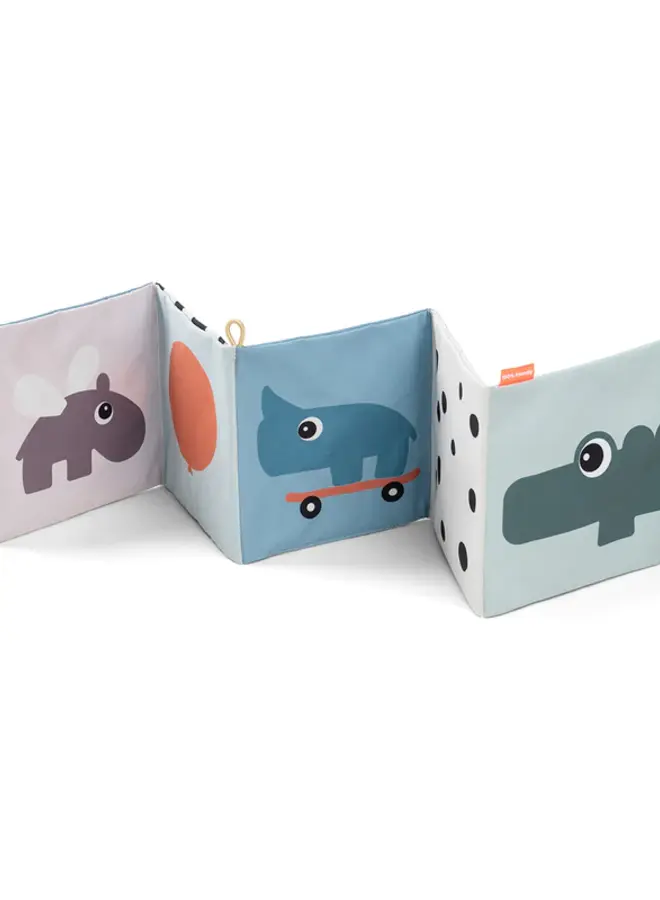 Done by Deer - Fold-out soft book Deer friends colour