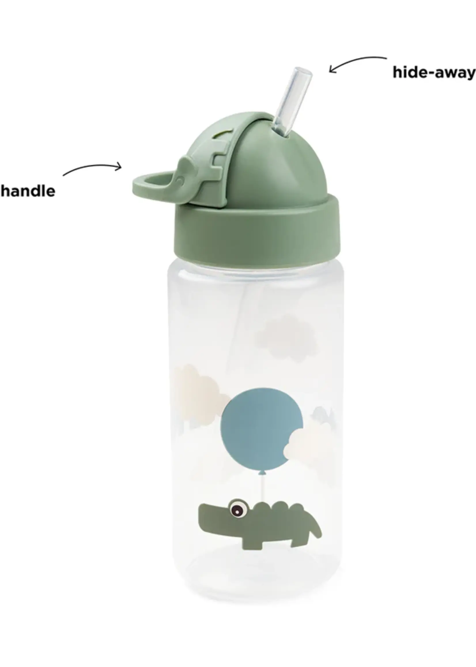 DonebyDeer Done by Deer - Straw bottle - Croco Green