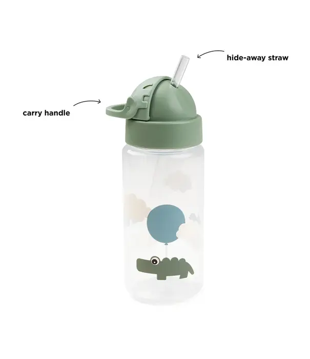 DonebyDeer Done by Deer - Straw bottle - Croco Green