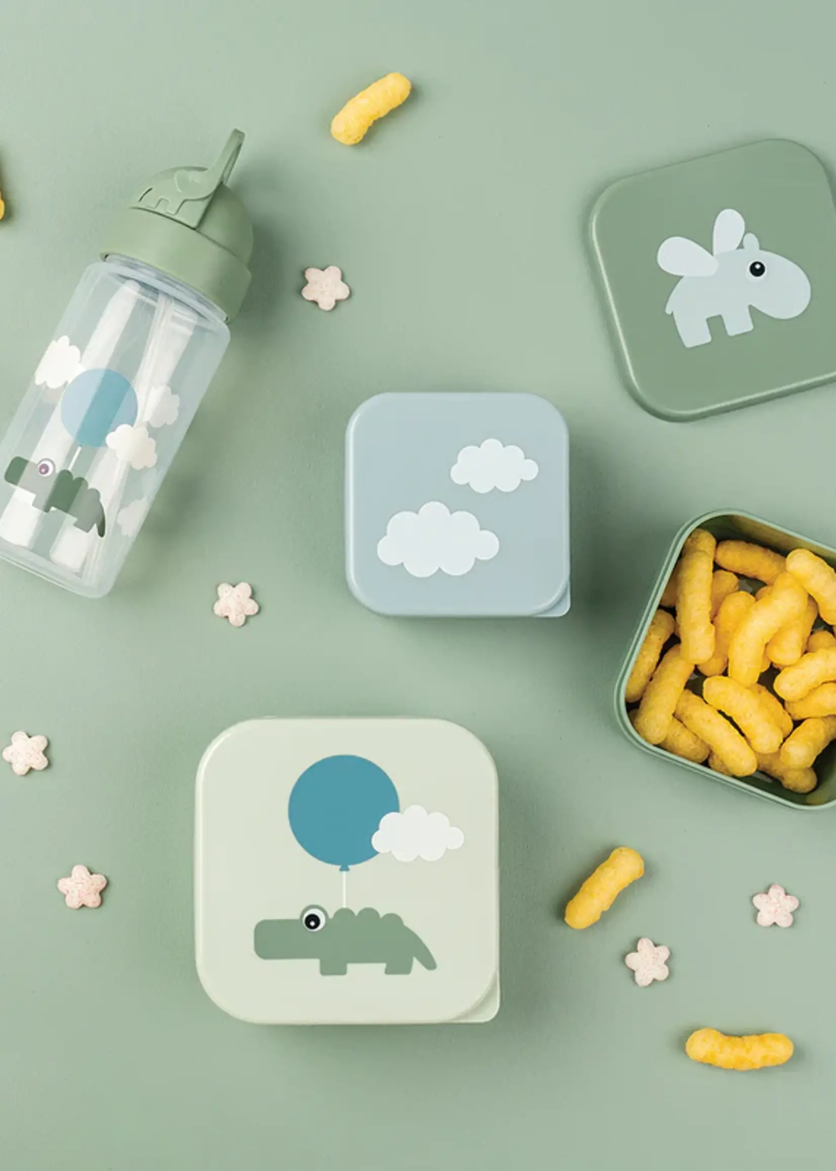 DonebyDeer Done by Deer - Straw bottle - Croco Green