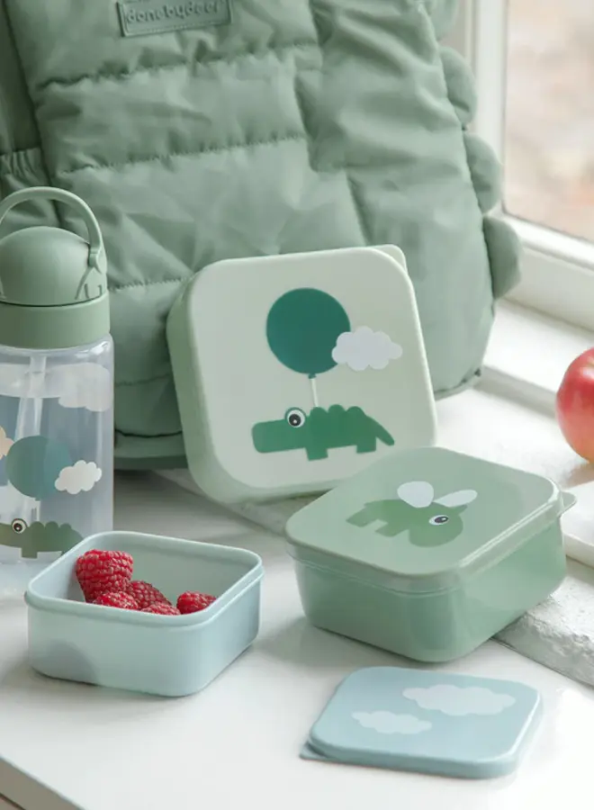 Done by Deer - Straw bottle - Croco Green