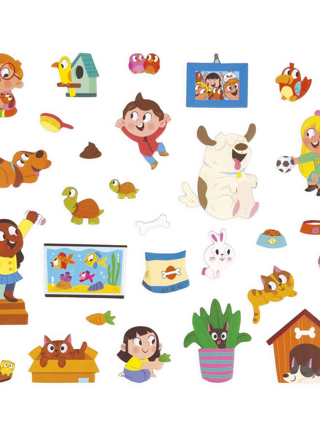 Janod - Magneti Stories - Huisdieren