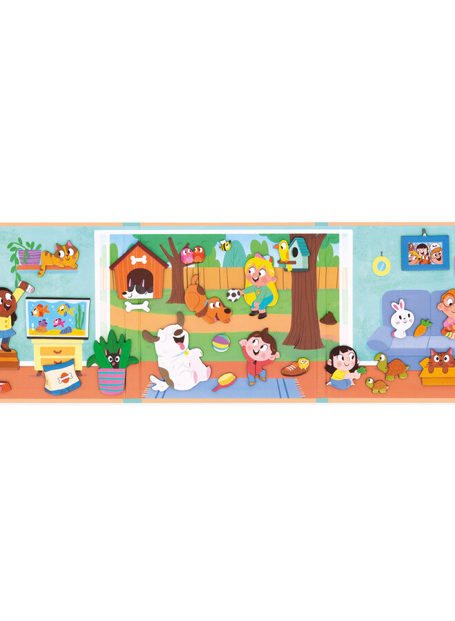 Janod - Magneti Stories - Huisdieren