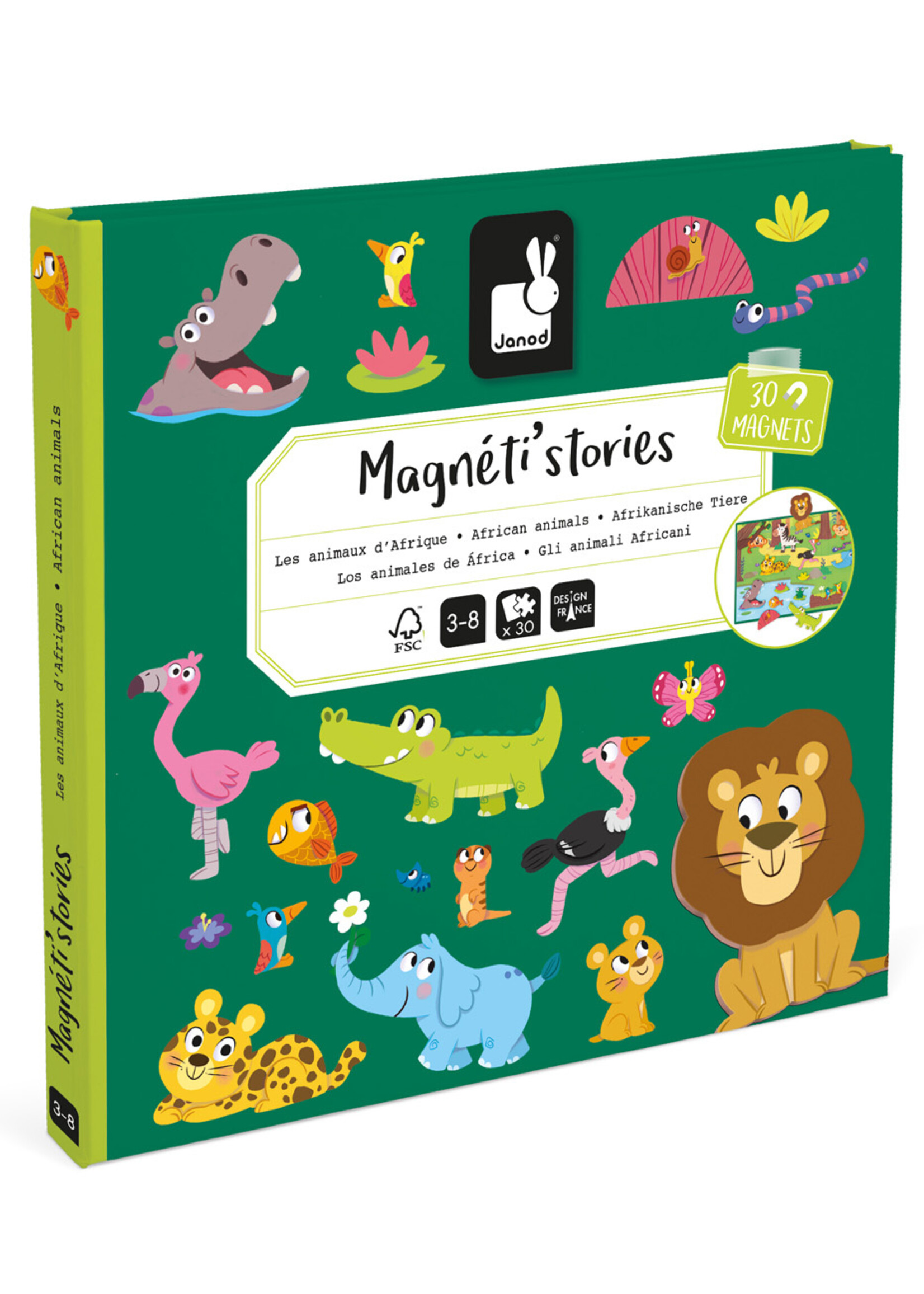 Janod Janod - Magneti Stories - Afrikaanse dieren