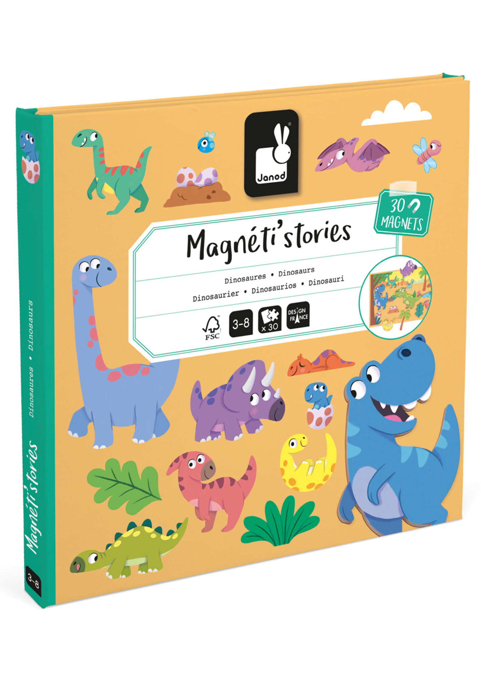 Janod Janod - Magneti Stories - Dinosaurus
