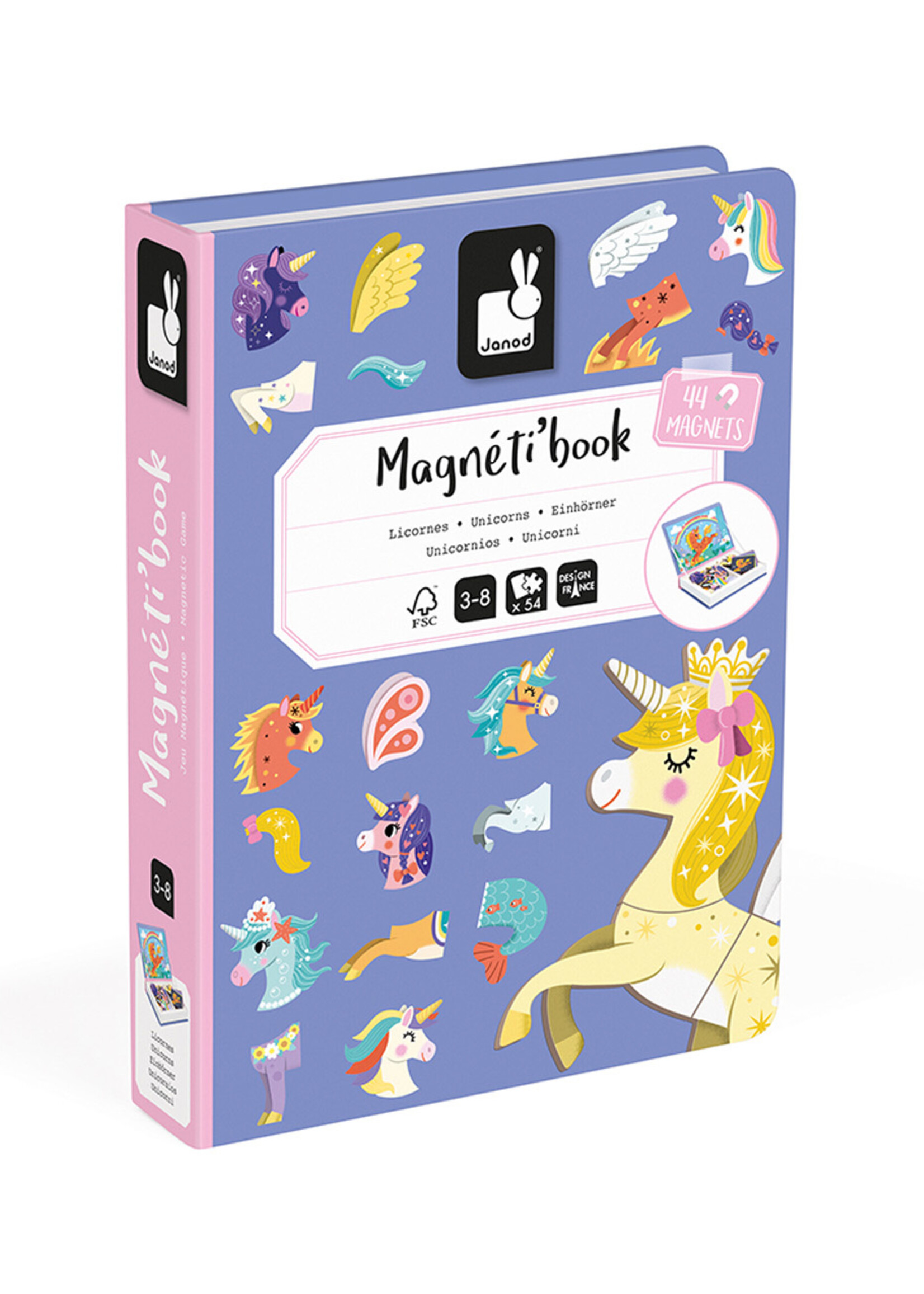 Janod Janod - Magnetibook - Eenhoorn