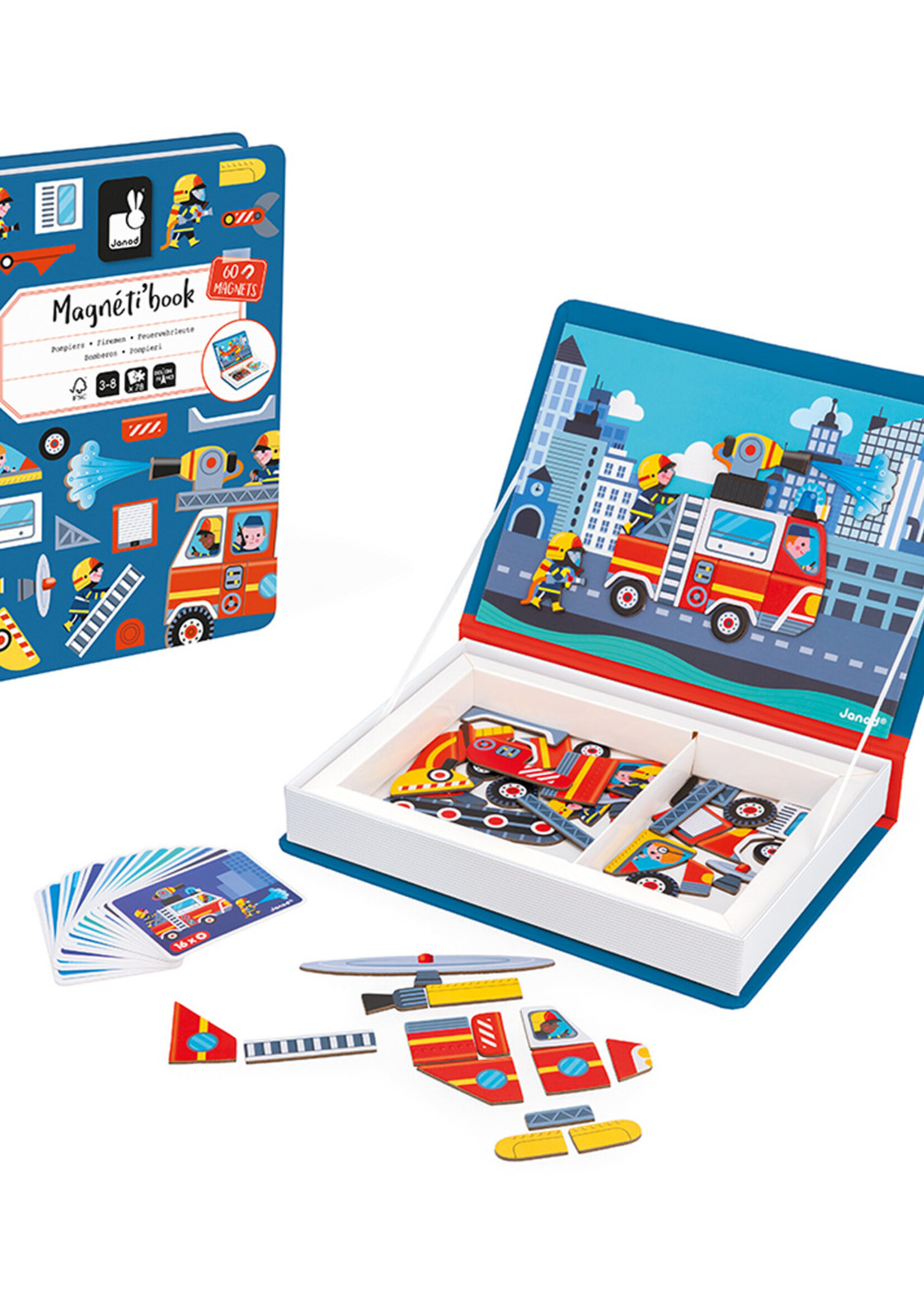 Janod Janod - Magnetibook - Brandweer