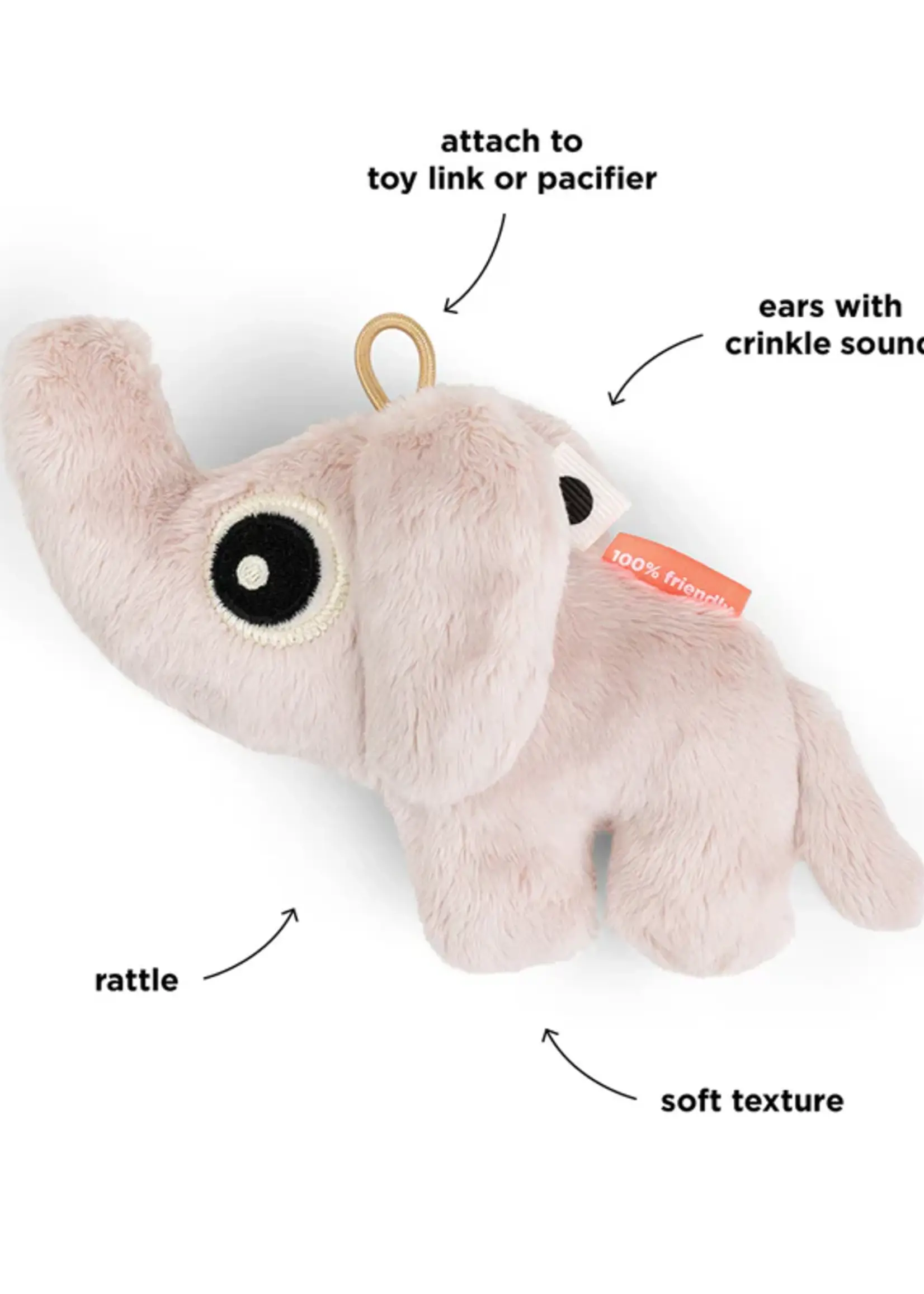 DonebyDeer Donebydeer - Tiny sensory rattle Elphee - Powder