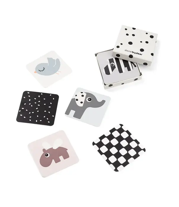 DonebyDeer Donebydeer - Baby contrast card 10-pack Deer friend
