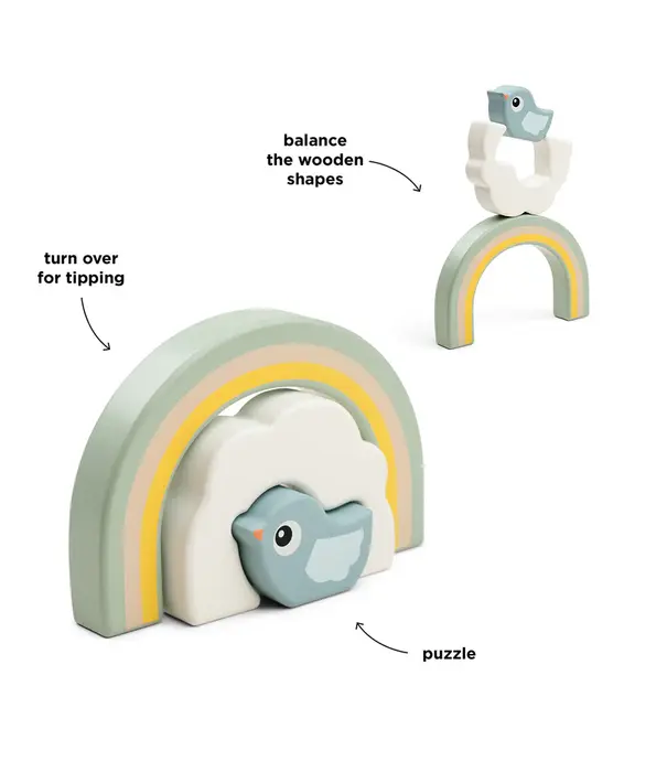 DonebyDeer DonebyDeer - Stacking tunnel Birdee Colour mix