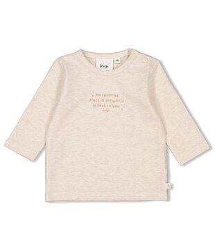 Feetje Noos - Longsleeve - the Magic is in you - Offwhite melange
