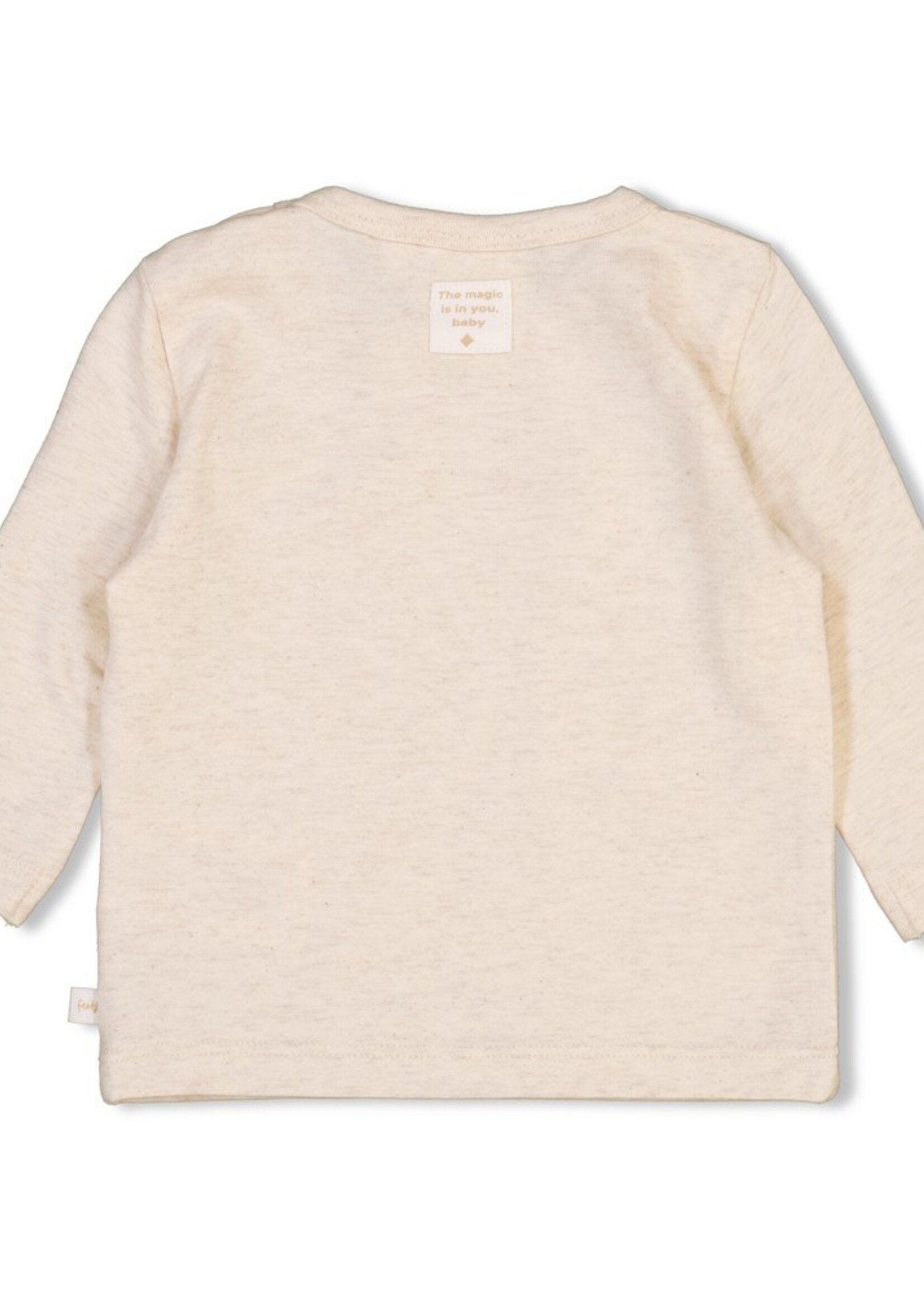 Feetje Feetje Noos - Longsleeve - the Magic is in you - Offwhite melange