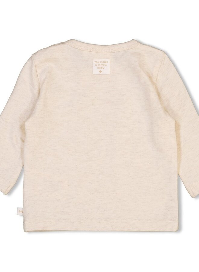 Feetje Noos - Longsleeve - the Magic is in you - Offwhite melange
