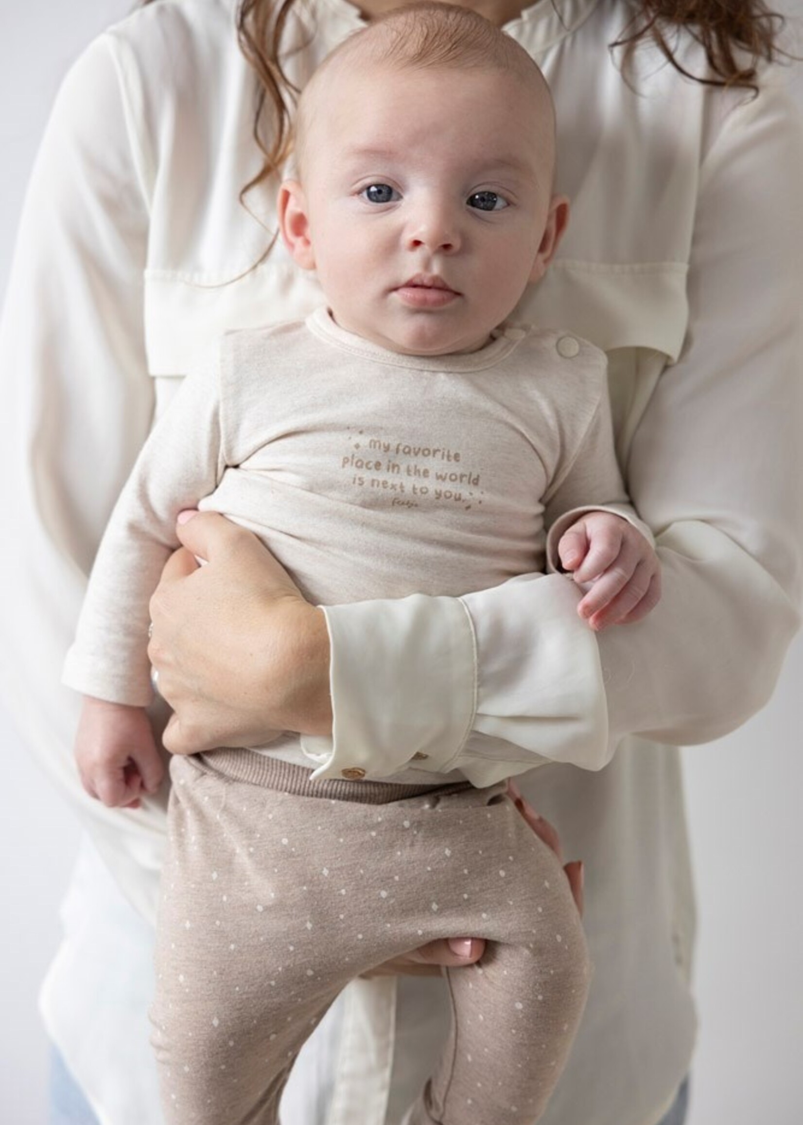 Feetje Feetje Noos - Longsleeve - the Magic is in you - Offwhite melange