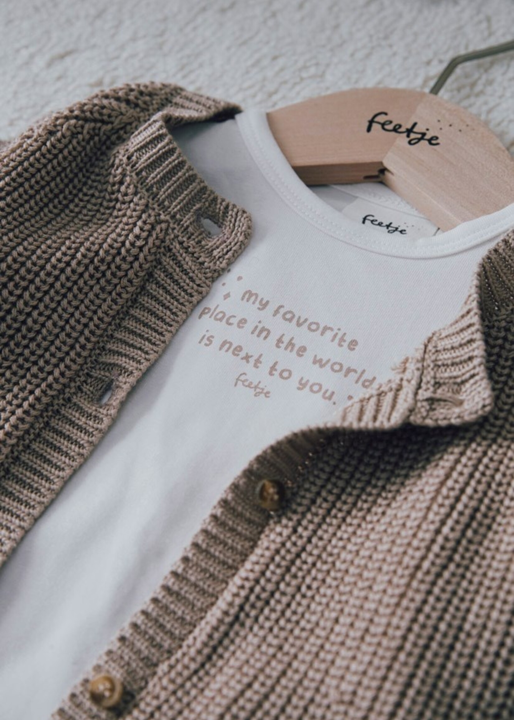 Feetje Feetje Noos -  Longsleeve - The magic is in you - Offwhite