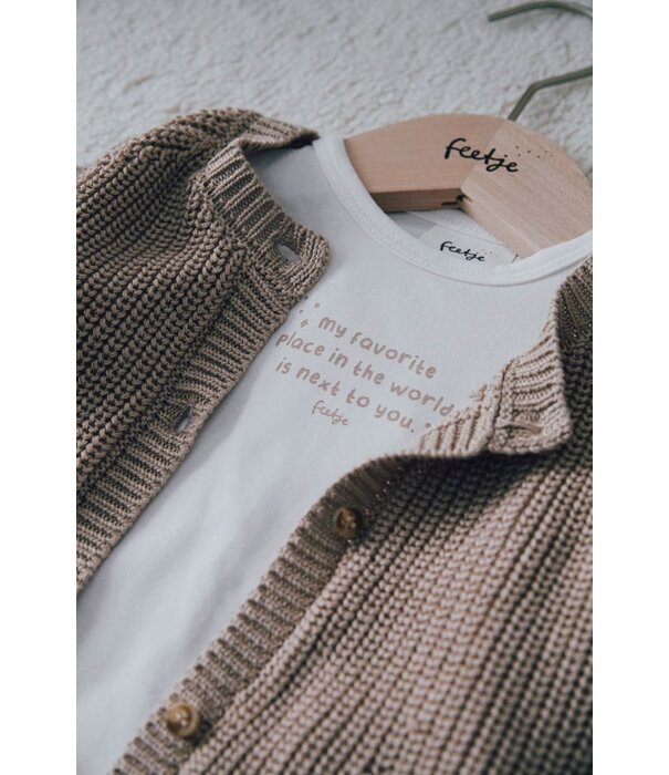 Feetje Feetje Noos -  Longsleeve - The magic is in you - Offwhite