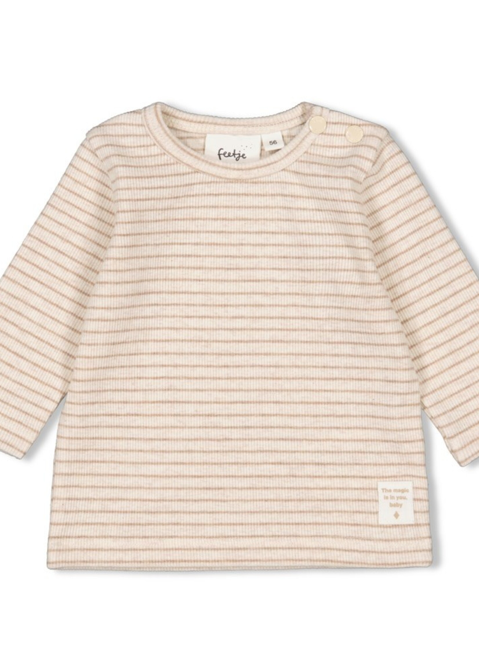 Feetje Feetje Noos - Longsleeve rib met streep - The magic is in you
