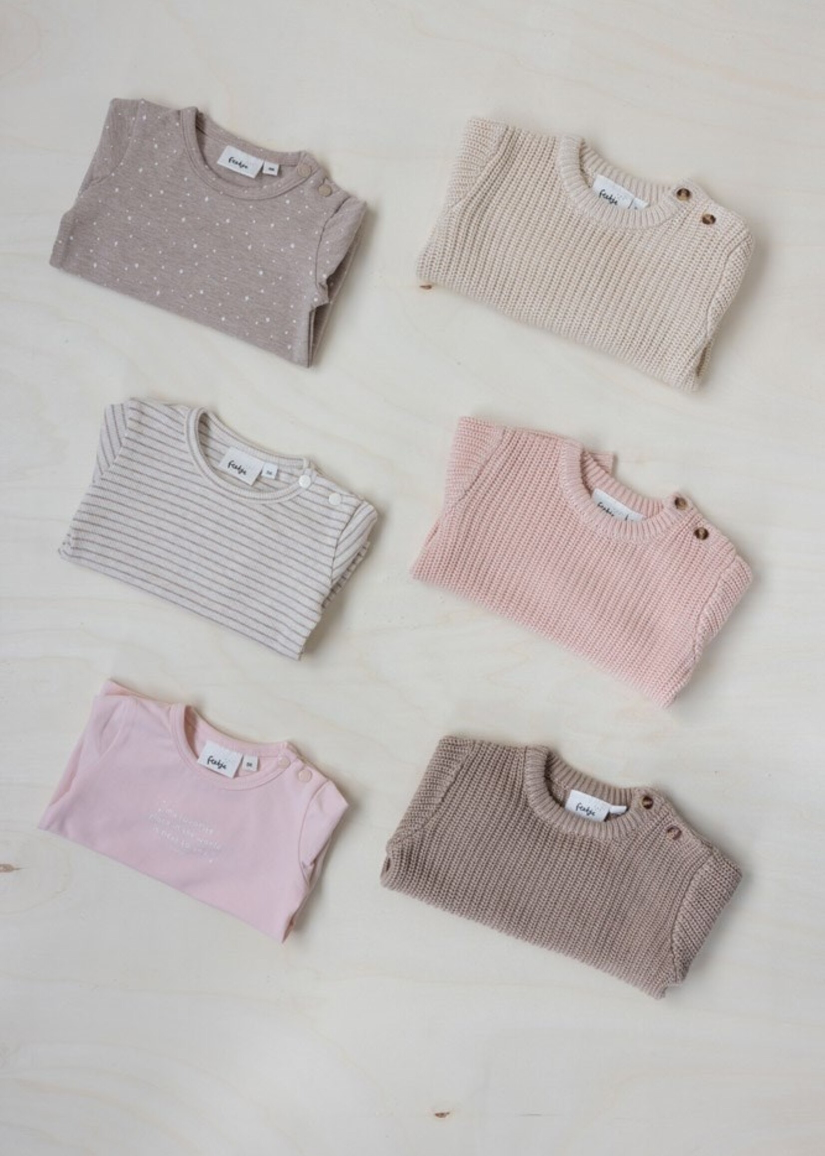 Feetje Feetje Noos - Longsleeve rib met streep - The magic is in you