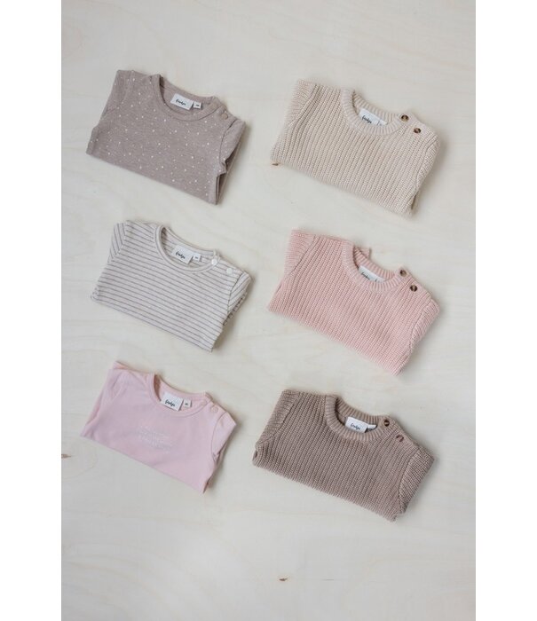 Feetje Feetje Noos - Longsleeve rib met streep - The magic is in you