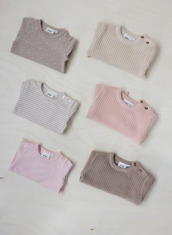 Feetje Noos - Longsleeve rib met streep - The magic is in you