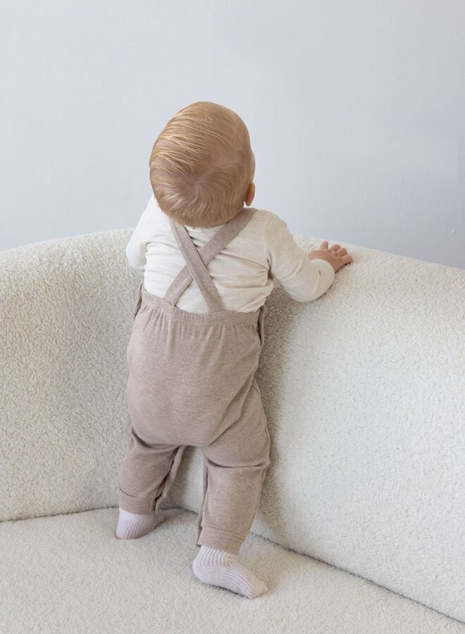 Feetje Noos - Tuinbroek rib - The magic is in you - Taupe