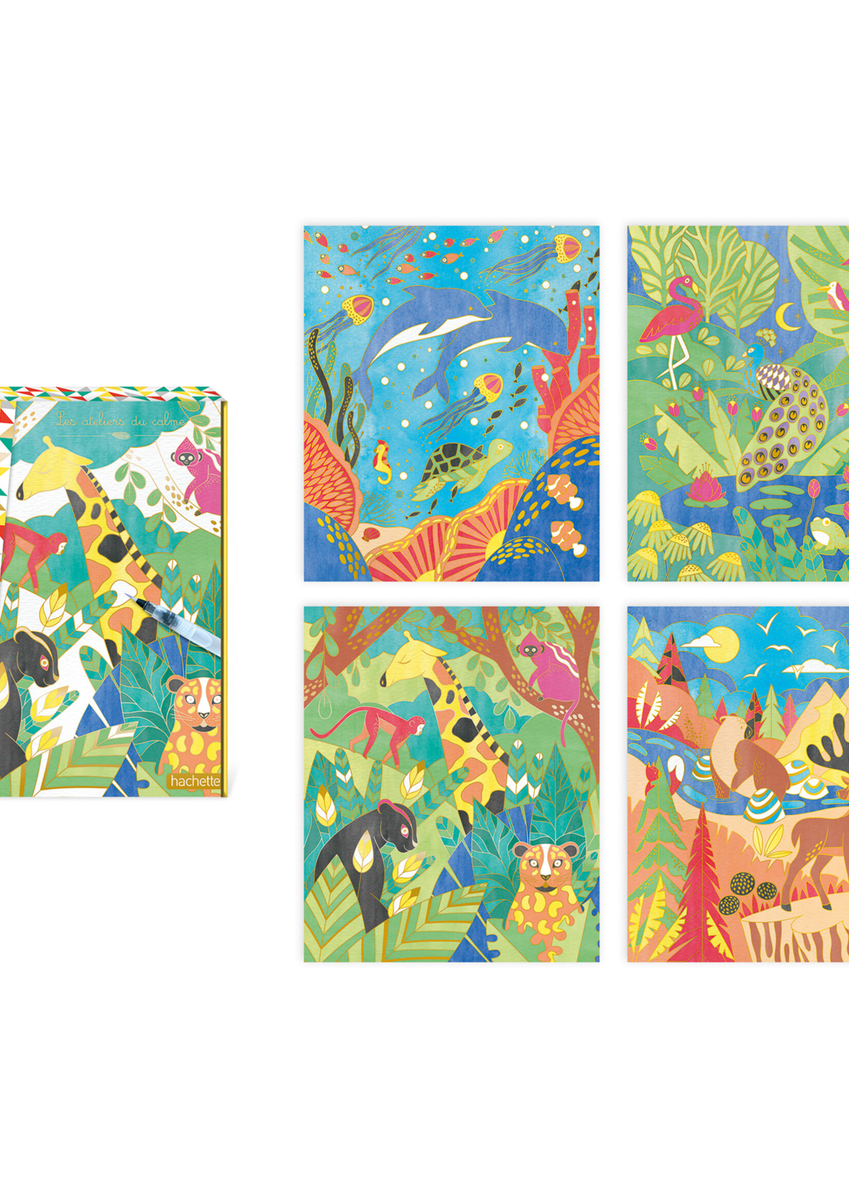 Janod Janod Atelier - Gouden plaatje dieren verven