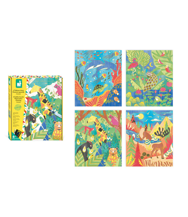 Janod Janod Atelier - Gouden plaatje dieren verven