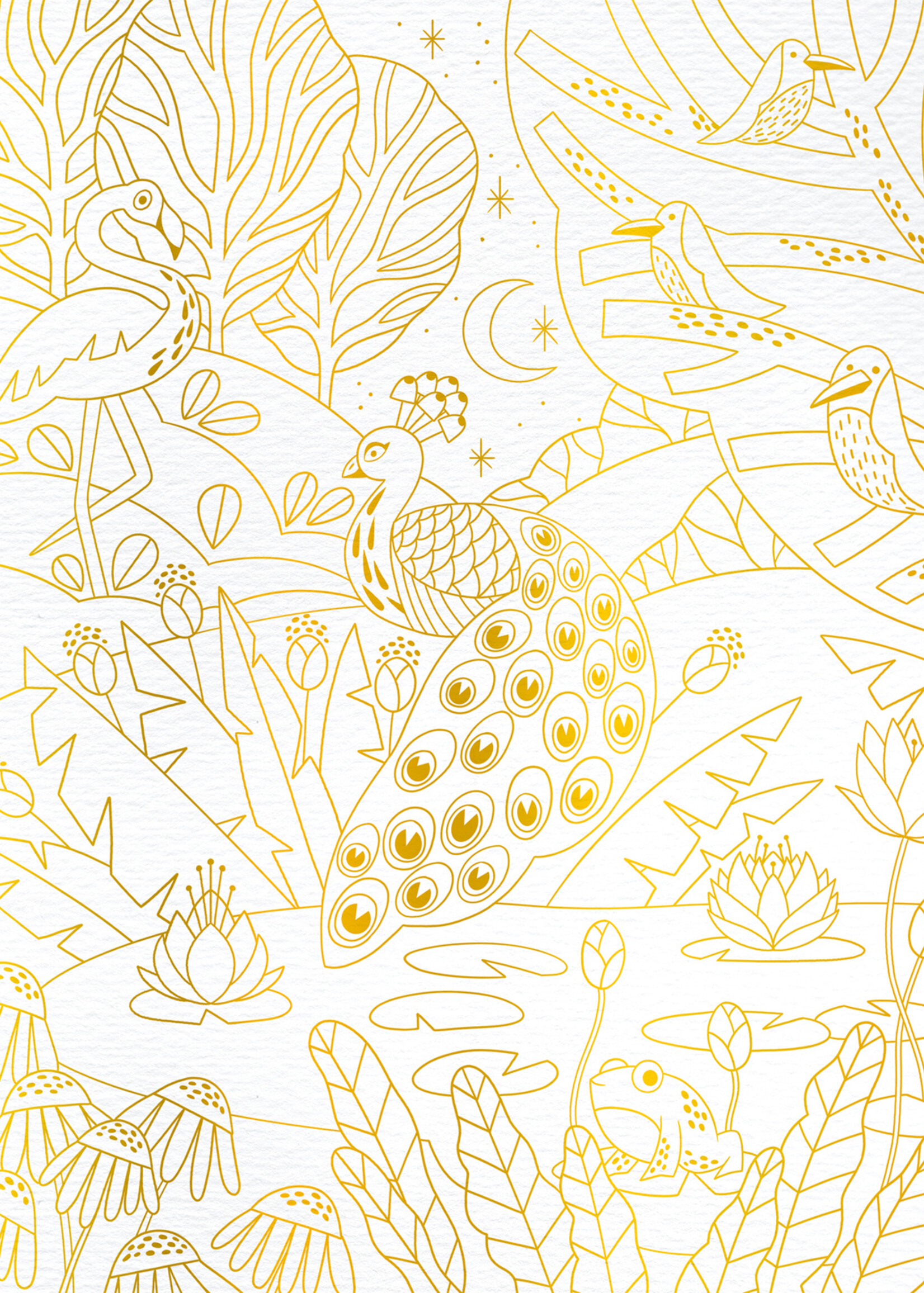 Janod Janod Atelier - Gouden plaatje dieren verven