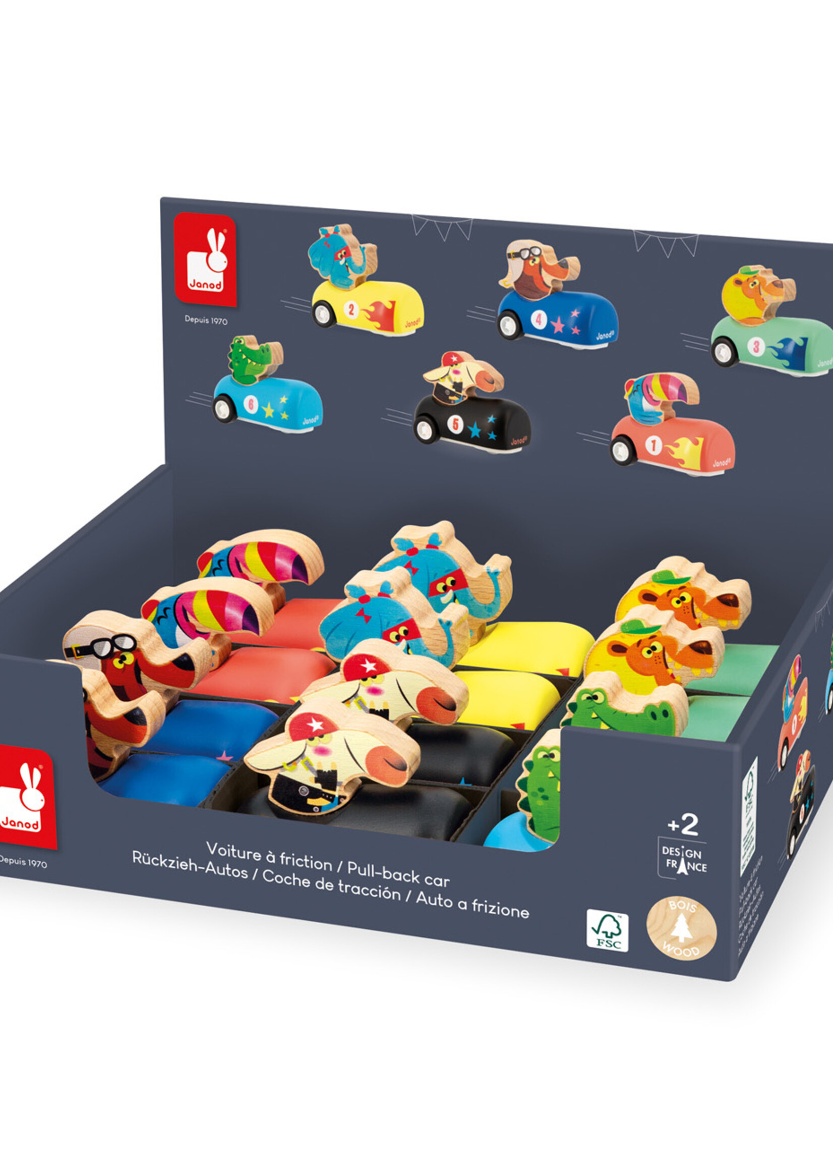 Janod Janod Applepop - Auto's pull-back