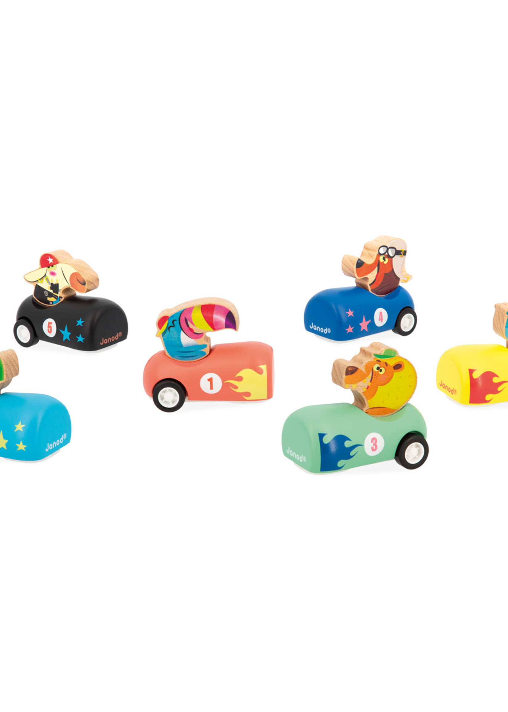 Janod Janod Applepop - Auto's pull-back