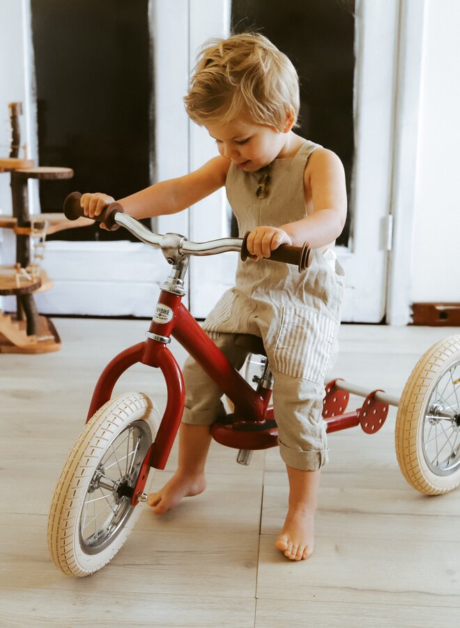 Trybike loopfiets 2 in 1 - Mat Rood