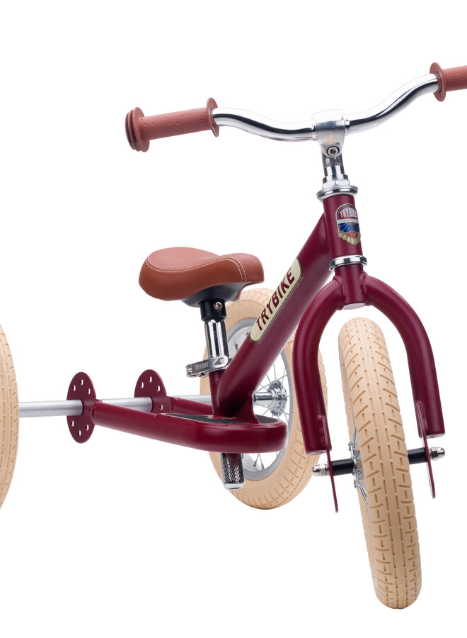 Trybike loopfiets 2 in 1 - Mat Rood