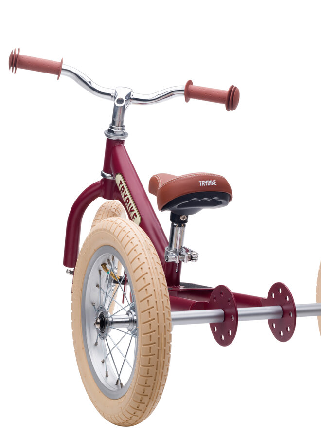Trybike loopfiets 2 in 1 - Mat Rood
