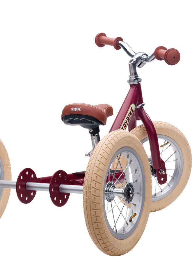 Trybike loopfiets 2 in 1 - Mat Rood