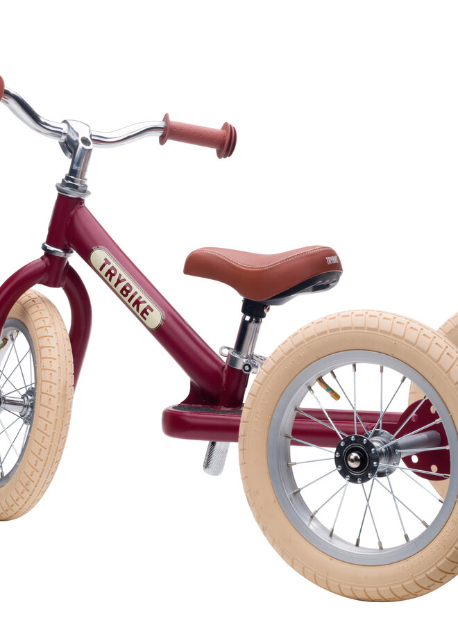 Trybike loopfiets 2 in 1 - Mat Rood