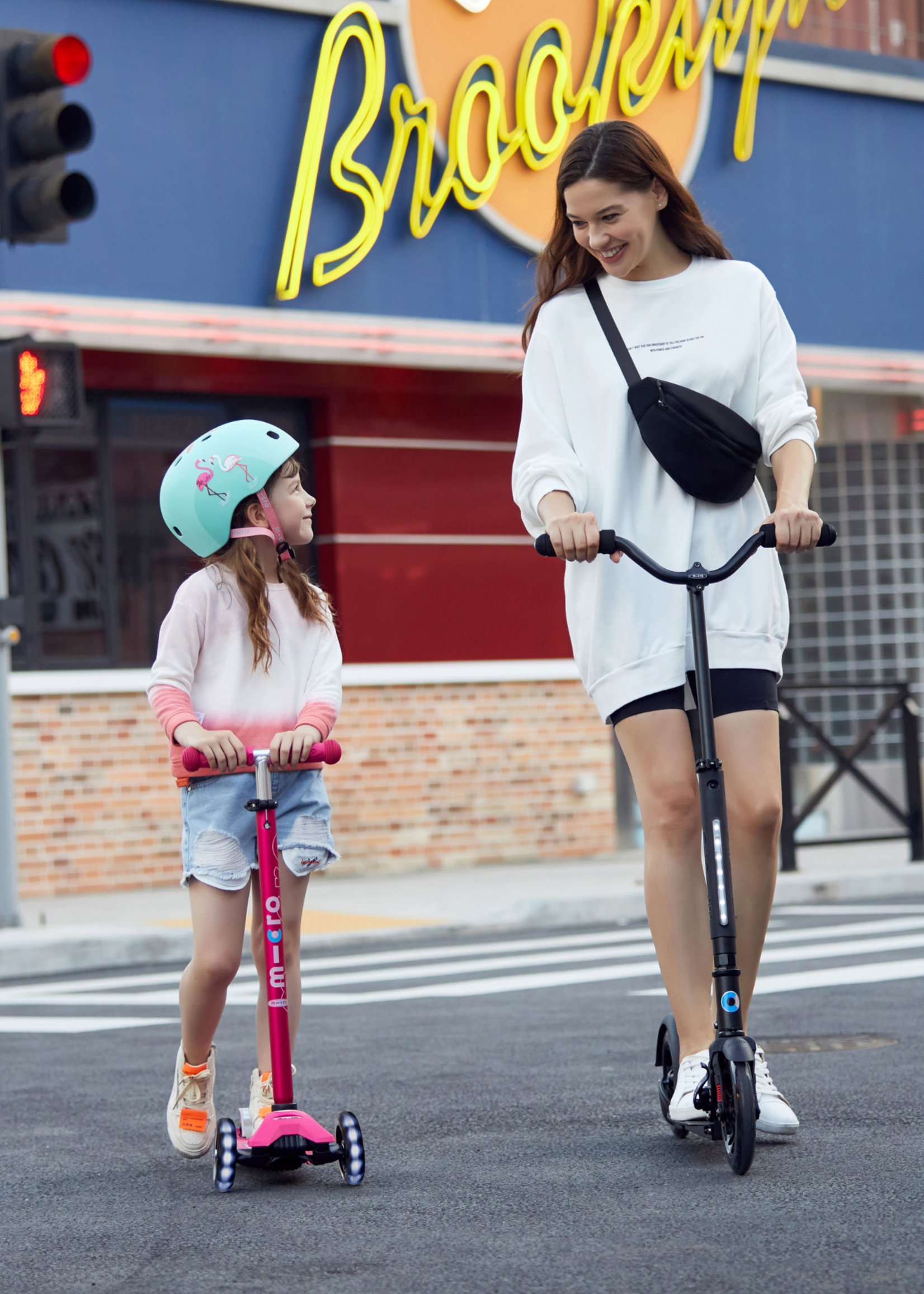 Micro Step Micro Step - Maxi Deluxe Led - Roze