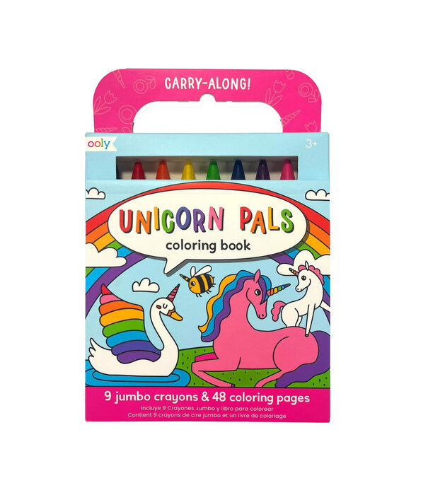 Ooly Ooly - Carry Along Crayons & Coloring book - Unicorns