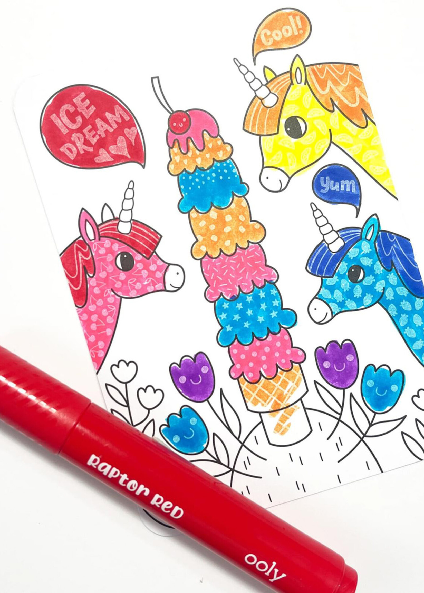 Ooly Ooly - Undercover Art Hidden Patterns - Unicorn