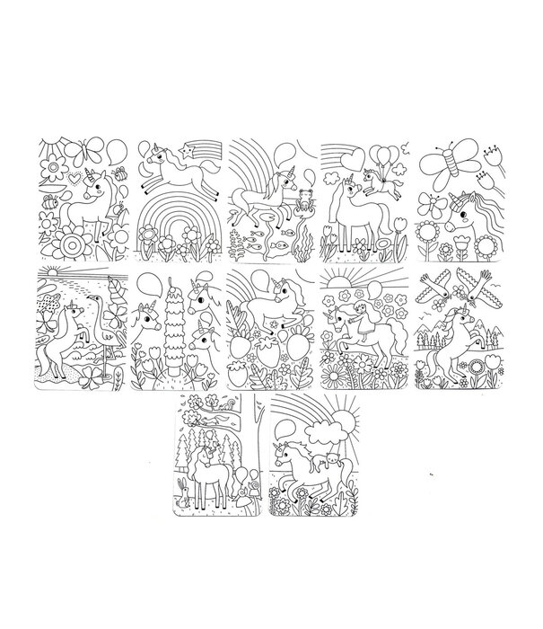 Ooly Ooly - Undercover Art Hidden Patterns - Unicorn