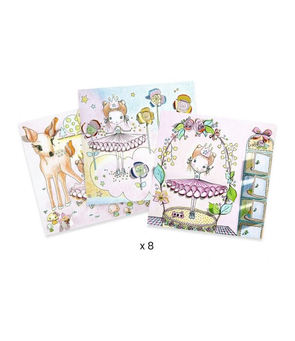 Djeco Djeco - Kleurplaten die verrassen - De deurtjes van Pupi